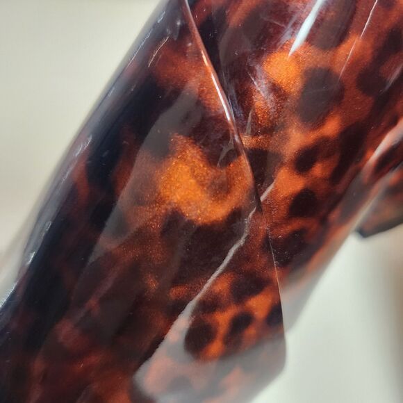 NEW Anthropologie Silent D Collins Cross Strap Sandals Tortoise Size 8 EU 39 - Picture 5 of 5